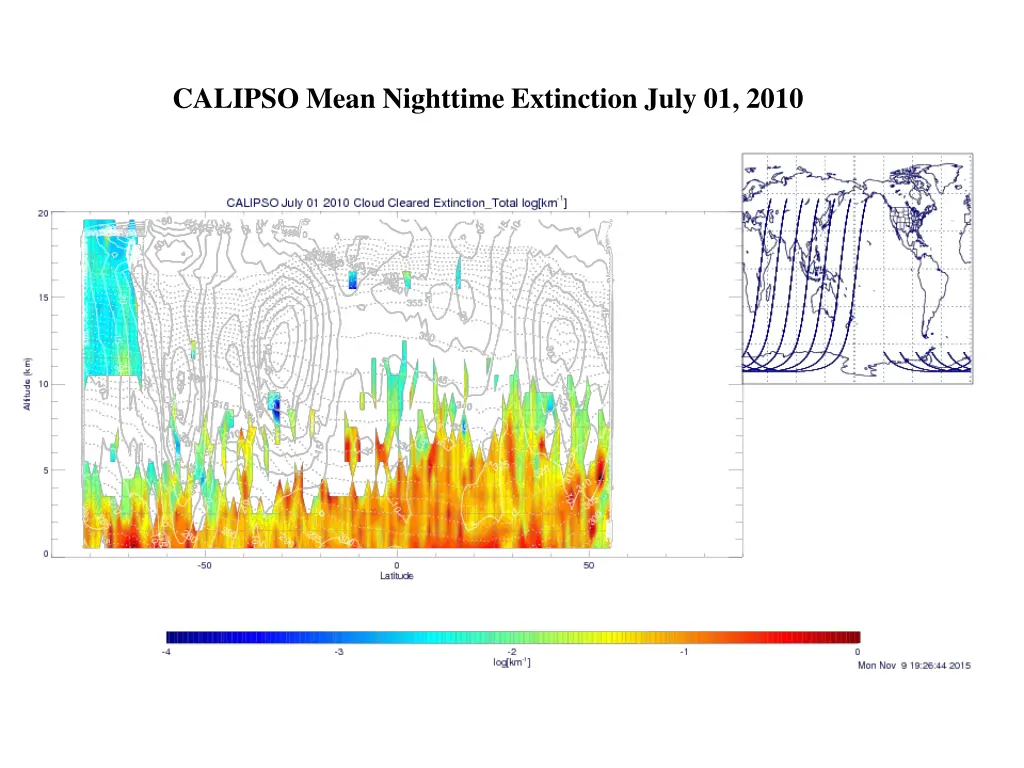 calipso mean nighttime extinction july 01 2010