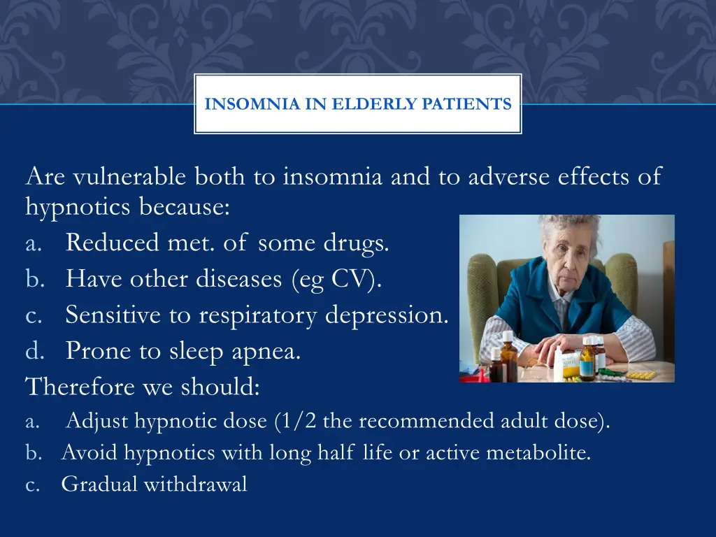 insomnia in elderly patients