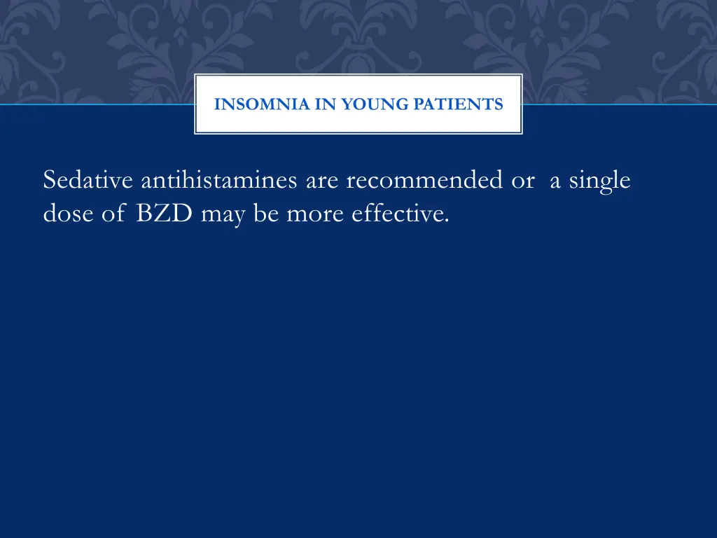 insomnia in young patients