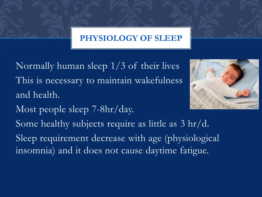 physiology of sleep