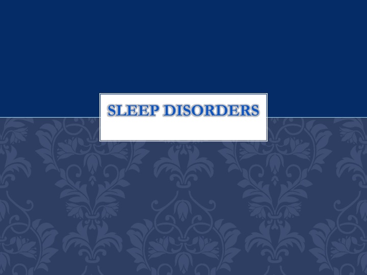 sleep disorders