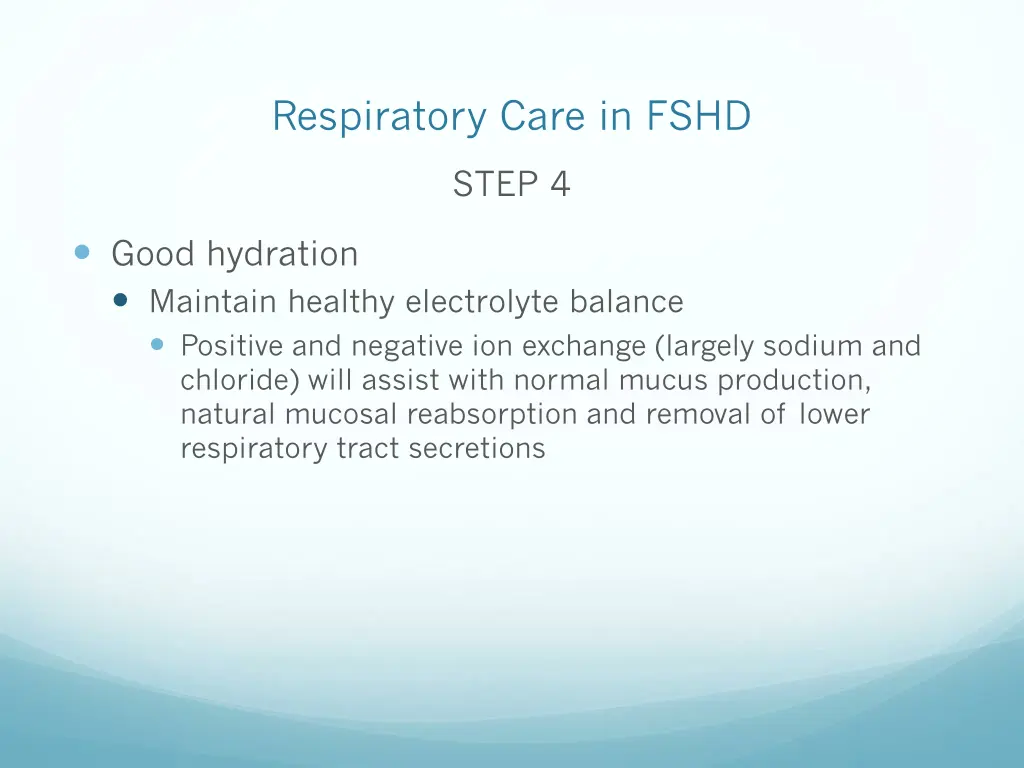 respiratory care in fshd 10