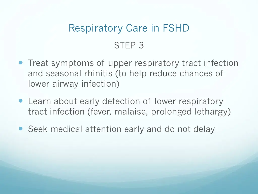 respiratory care in fshd 9