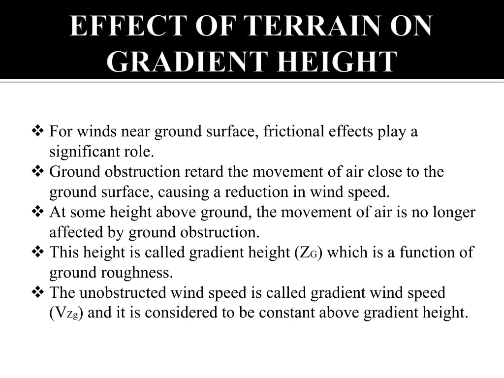 for winds near ground surface frictional effects