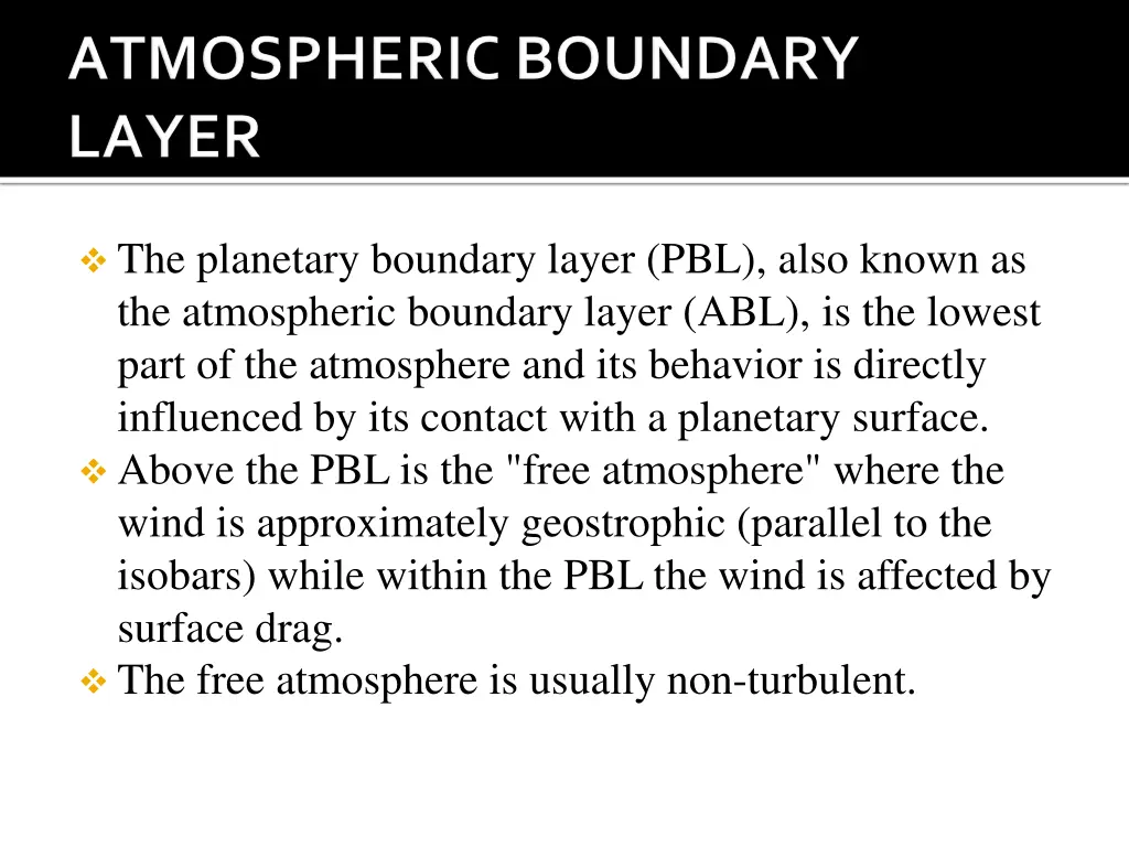 the planetary boundary layer pbl also known