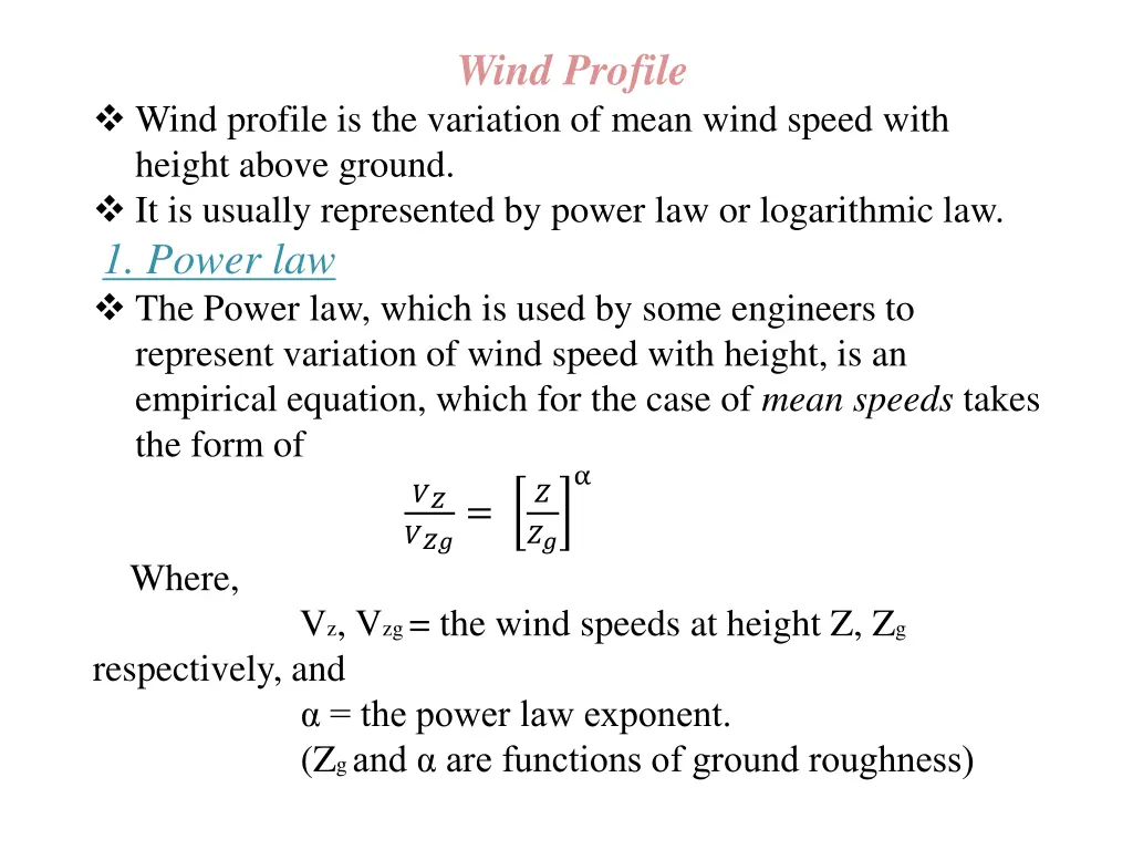 wind profile