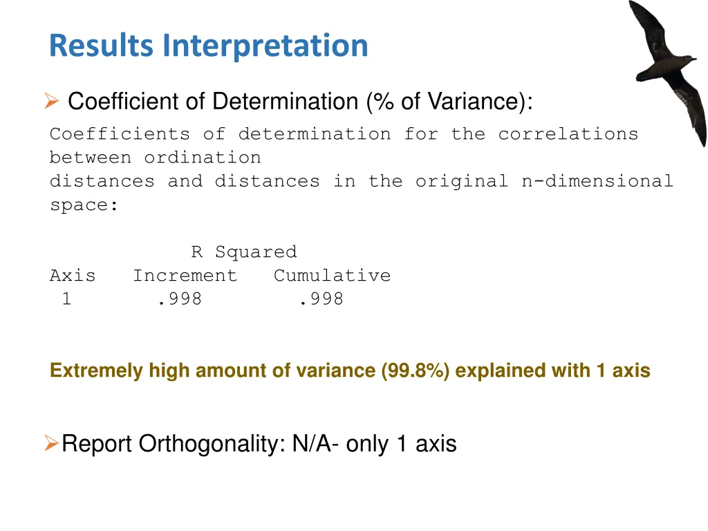 results interpretation