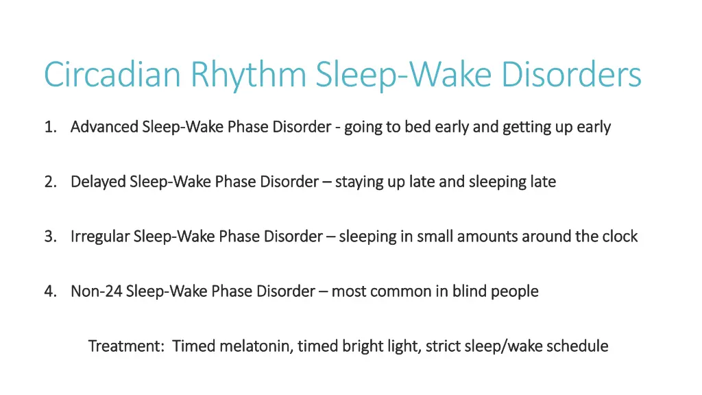 circadian rhythm sleep wake disorders 1