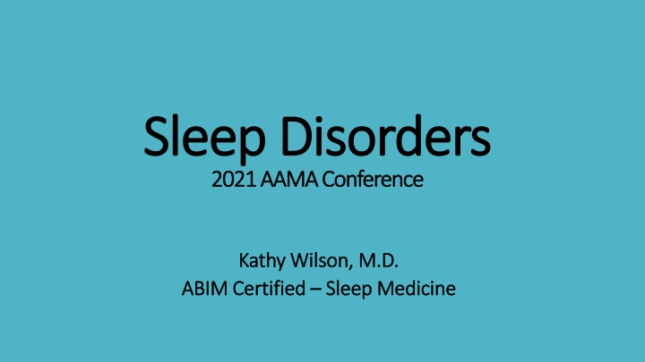 sleep disorders sleep disorders 2021 aama