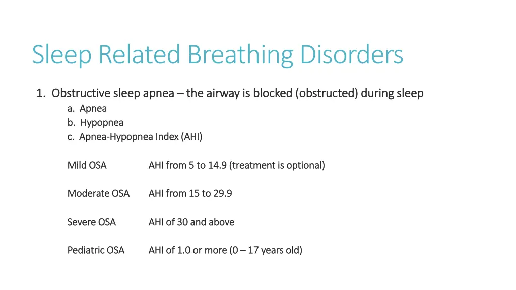 sleep related breathing disorders 1