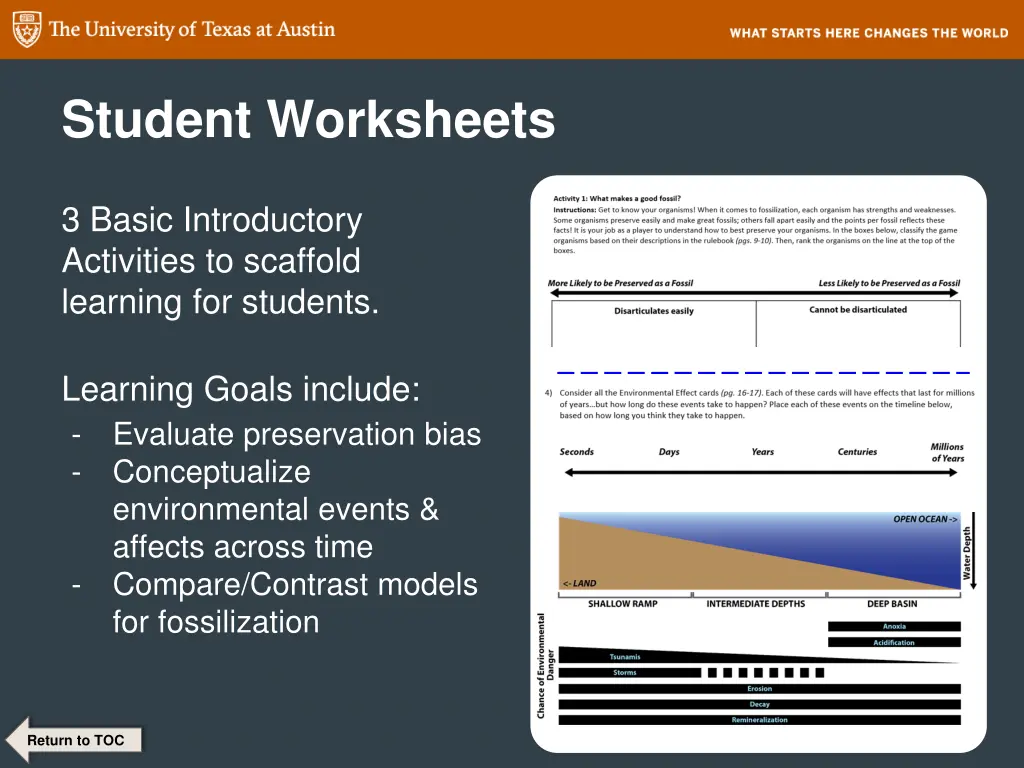 student worksheets