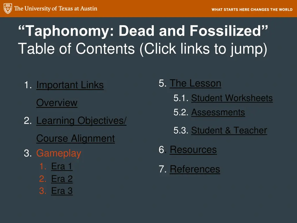 taphonomy dead and fossilized table of contents