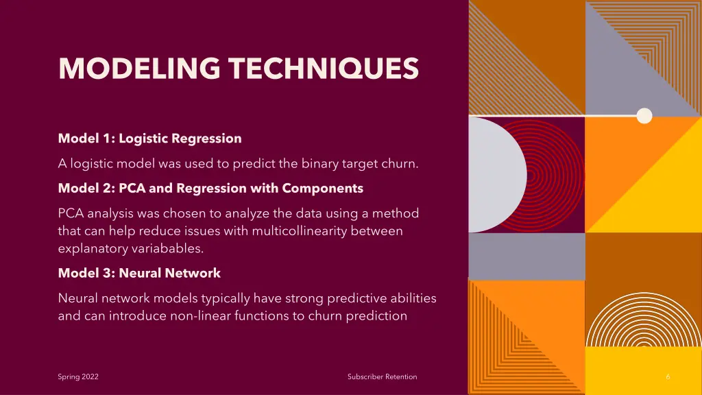 modeling techniques