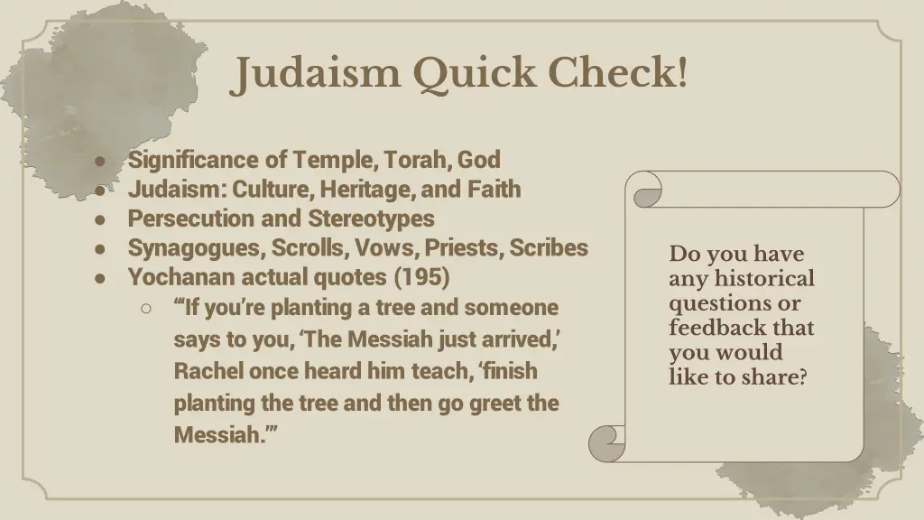 judaism quick check