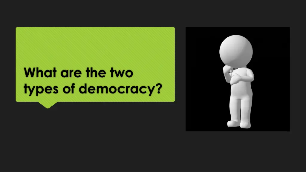 what are the two types of democracy