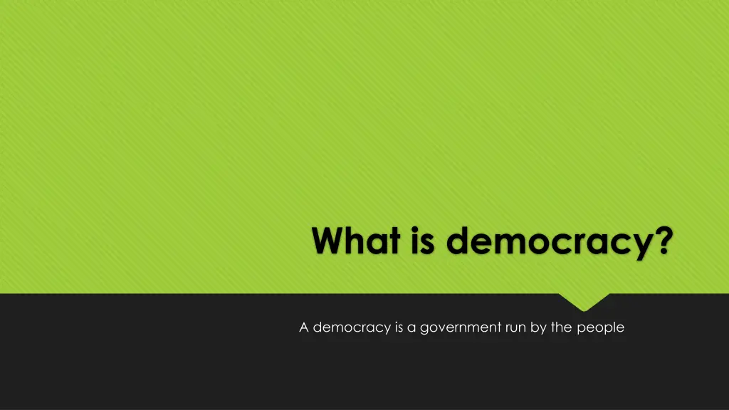 what is democracy