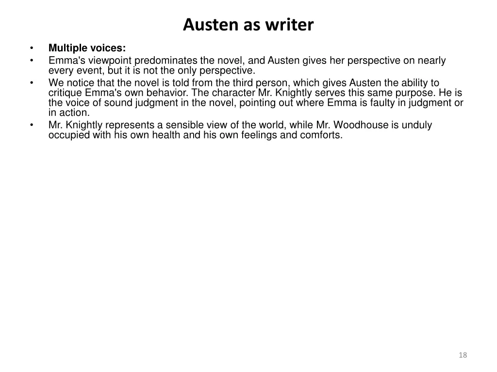 austen as writer