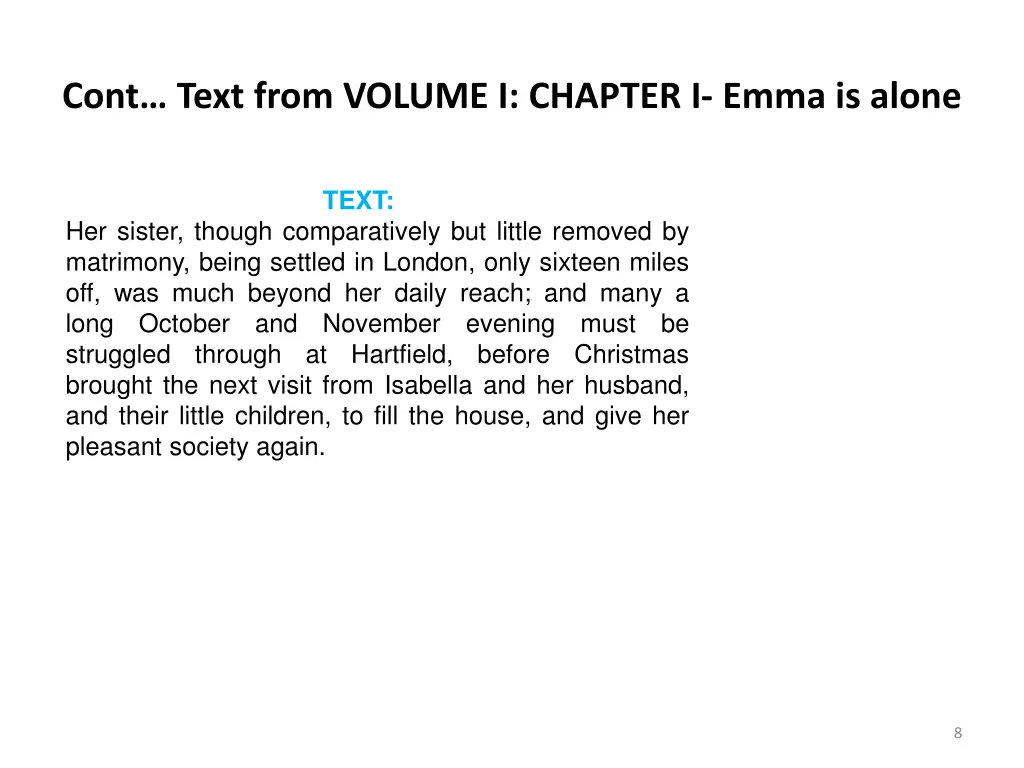 cont text from volume i chapter i emma is alone