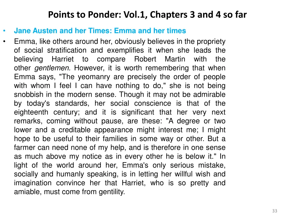 points to ponder vol 1 chapters 3 and 4 so far