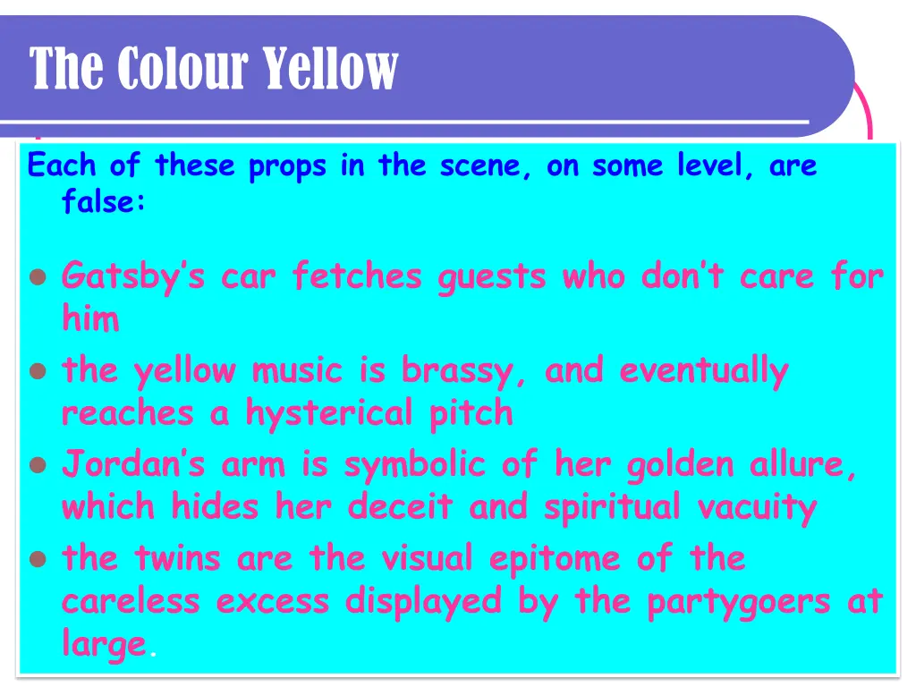 the colour yellow 3