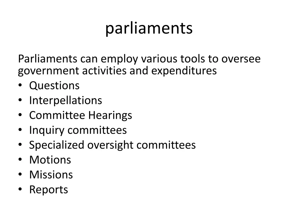 parliaments 3