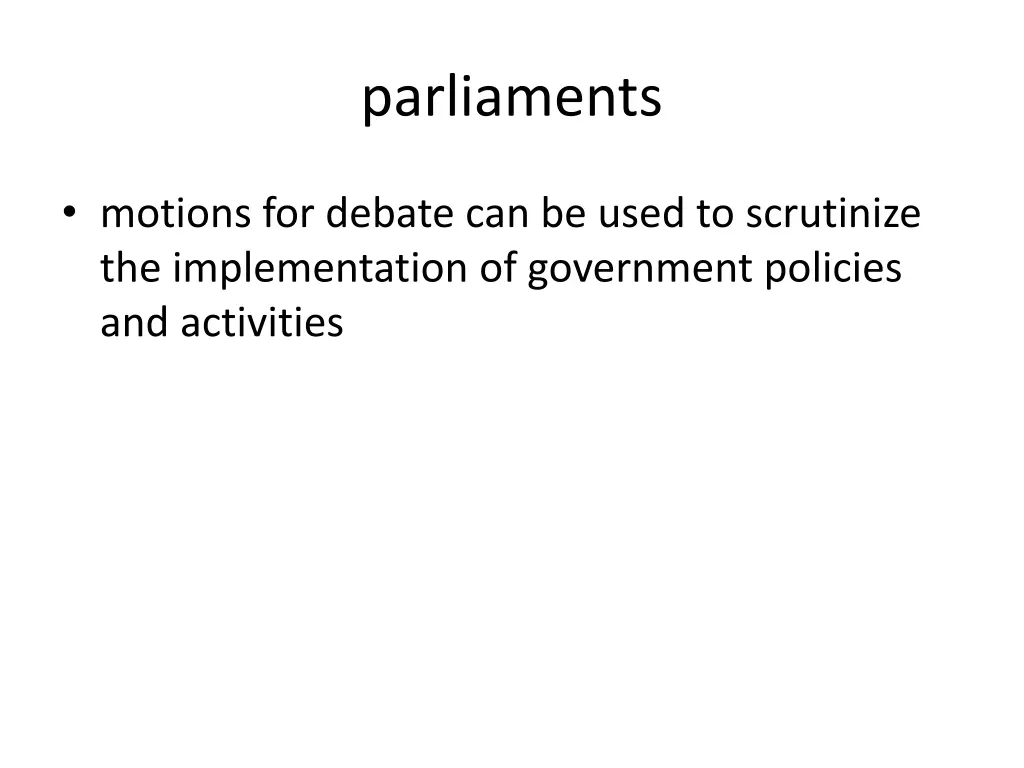 parliaments 6