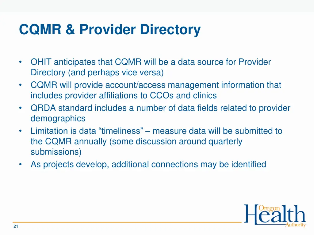 cqmr provider directory