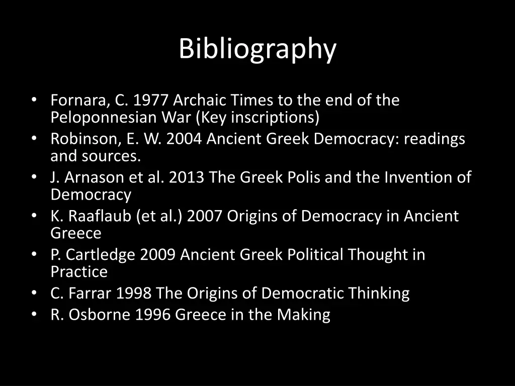 bibliography