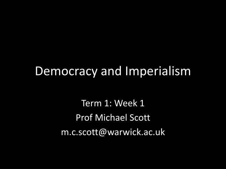 democracy and imperialism