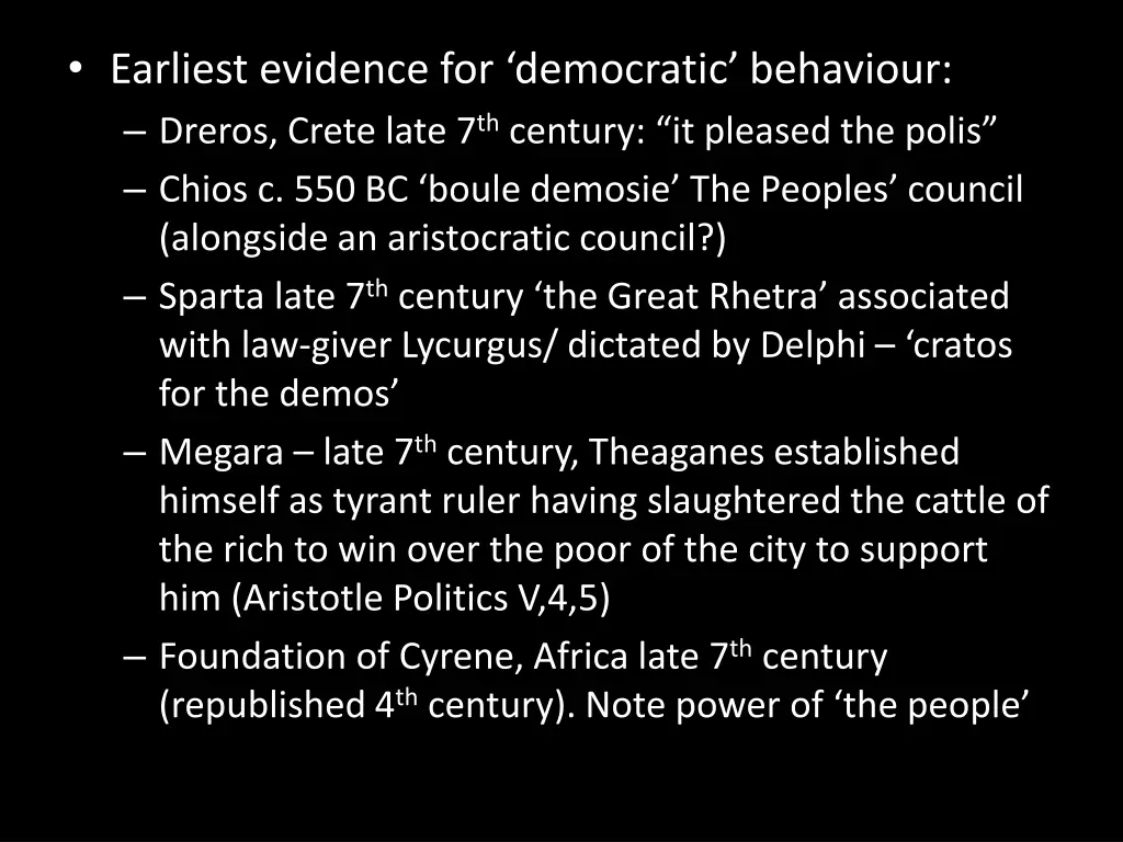 earliest evidence for democratic behaviour dreros