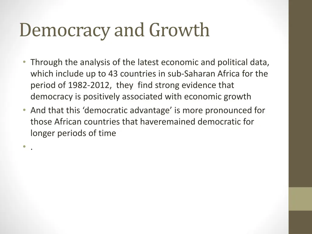 democracy and growth