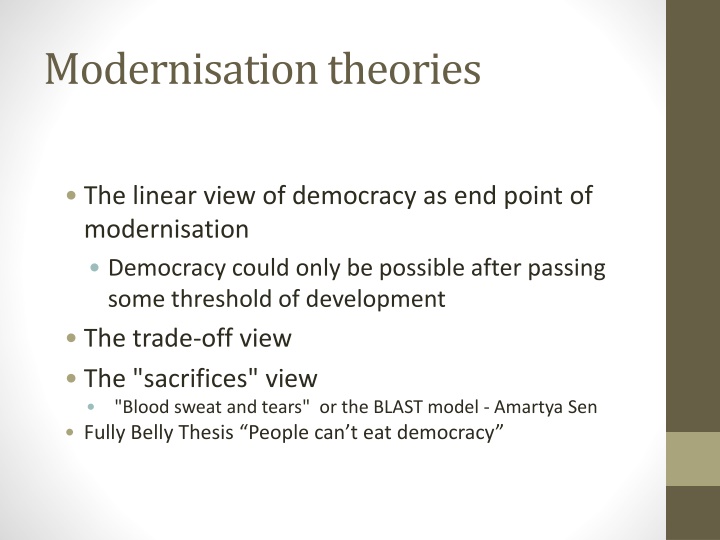 modernisation theories