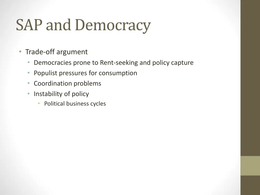 sap and democracy