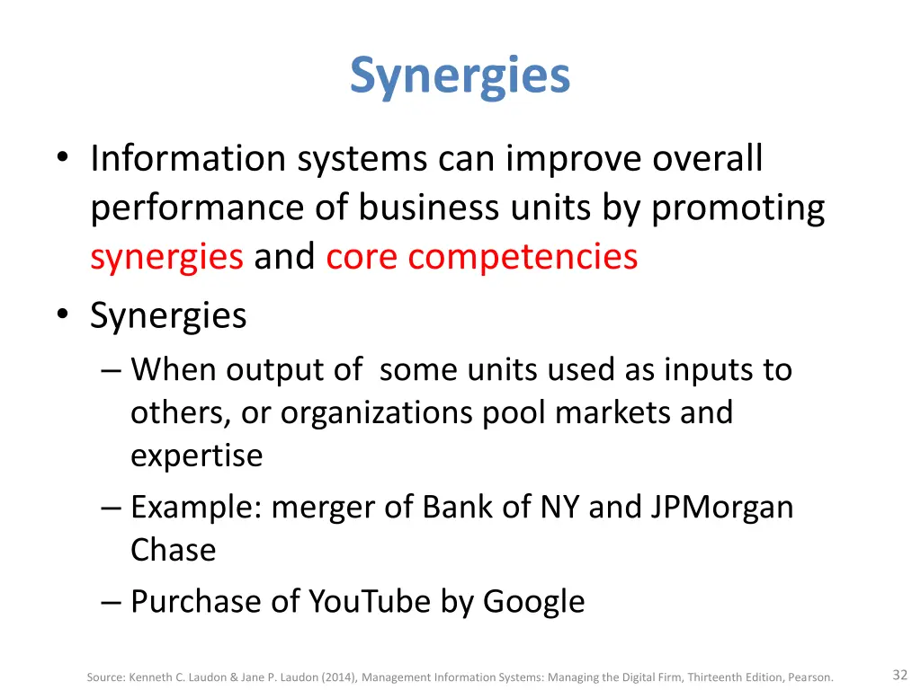 synergies