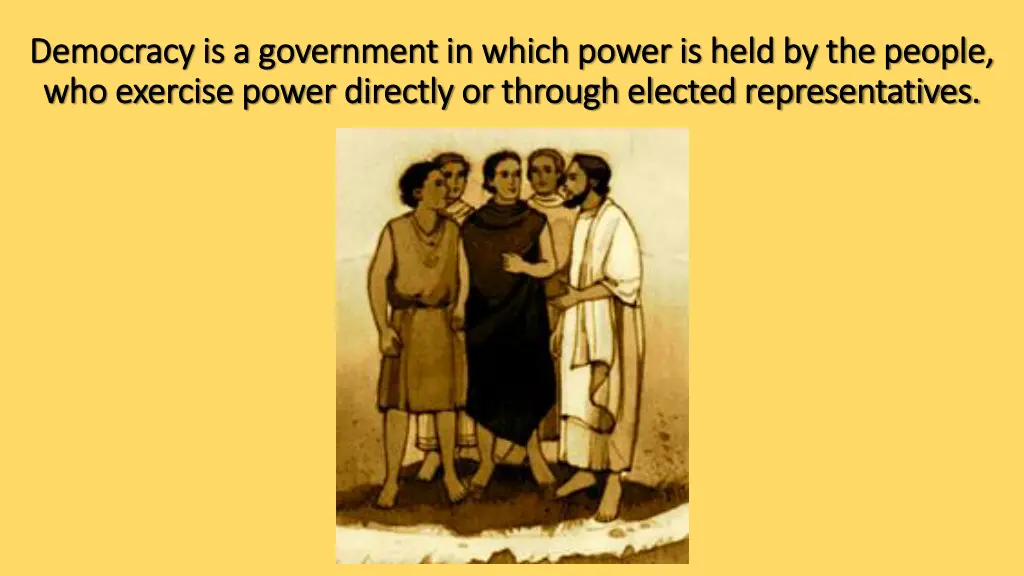 democracy is a government in which power is held