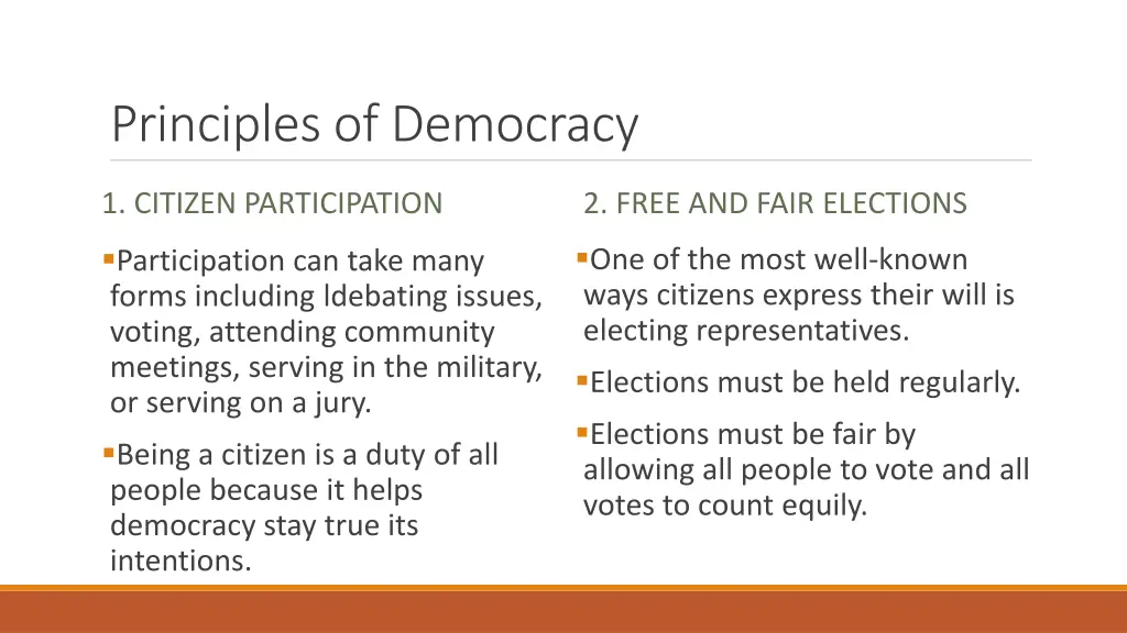 principles of democracy 1