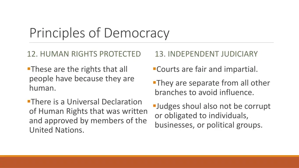 principles of democracy 8