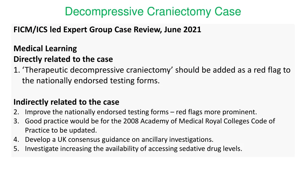 decompressive craniectomy case 1