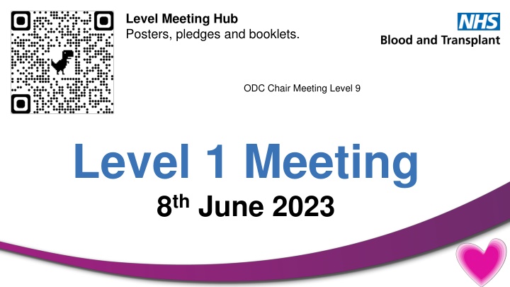 level meeting hub posters pledges and booklets