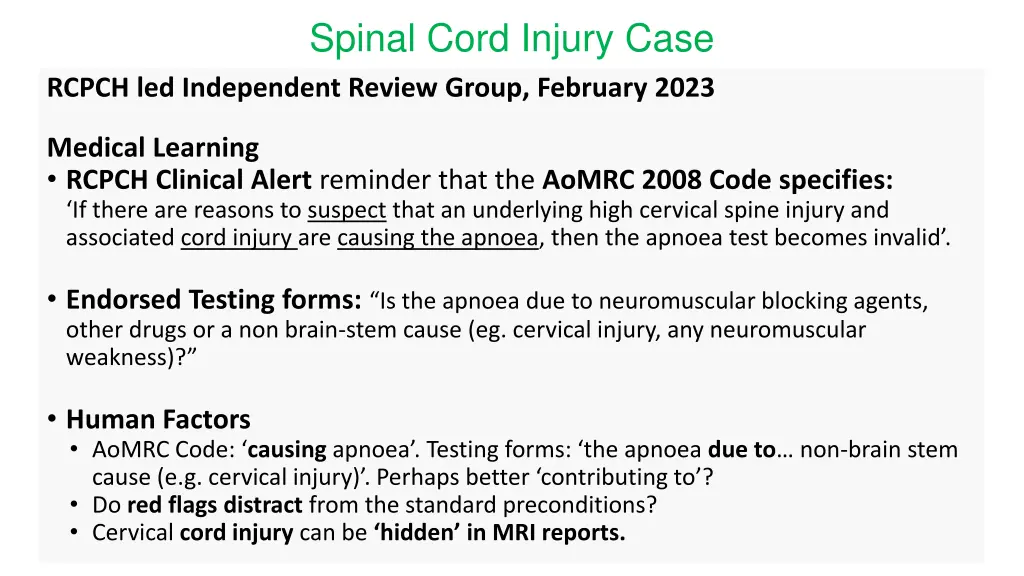 spinal cord injury case 1