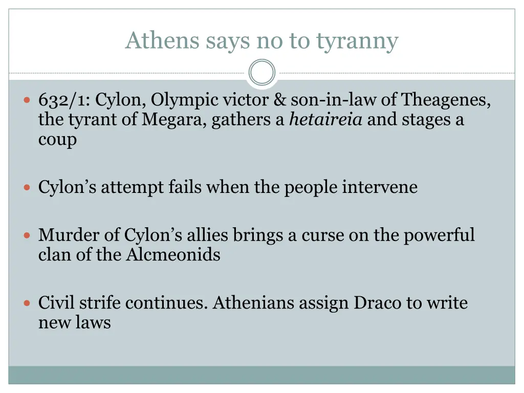 athens says no to tyranny