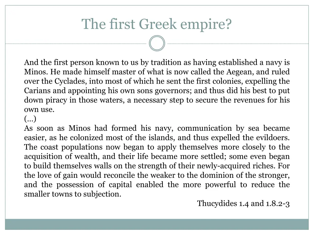 the first greek empire