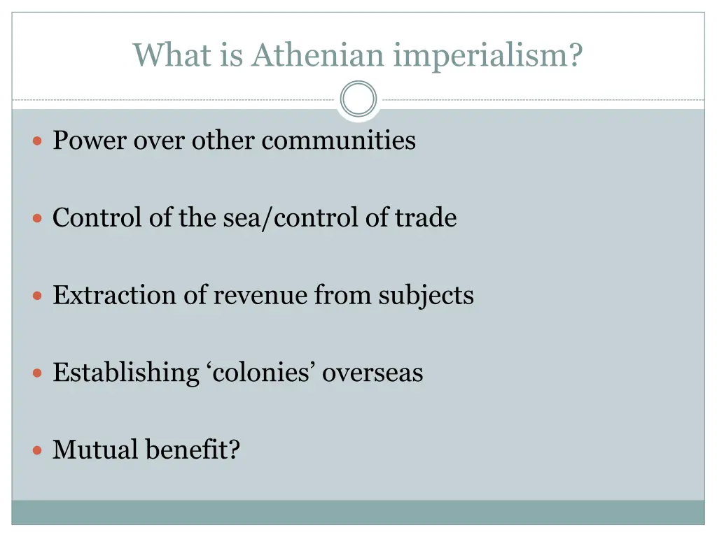 what is athenian imperialism