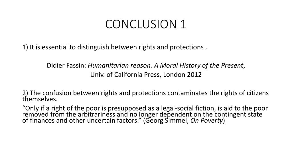 conclusion 1