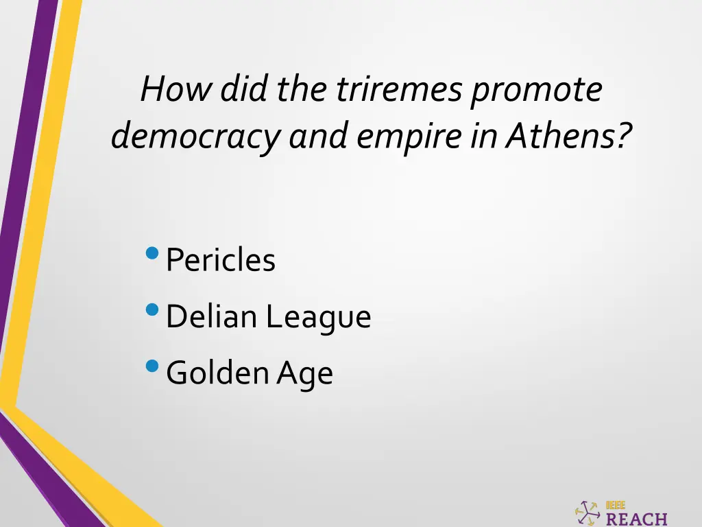 how did the triremes promote democracy and empire