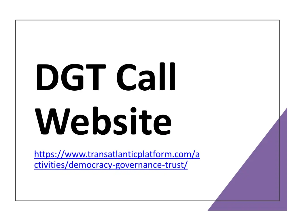 dgt call website