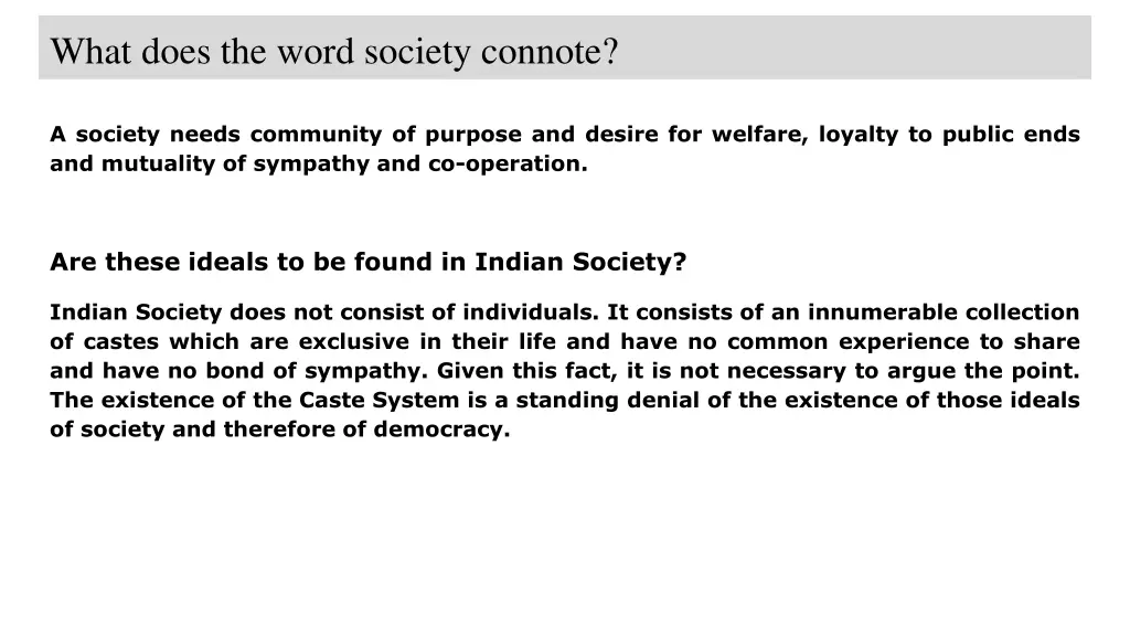 what does the word society connote