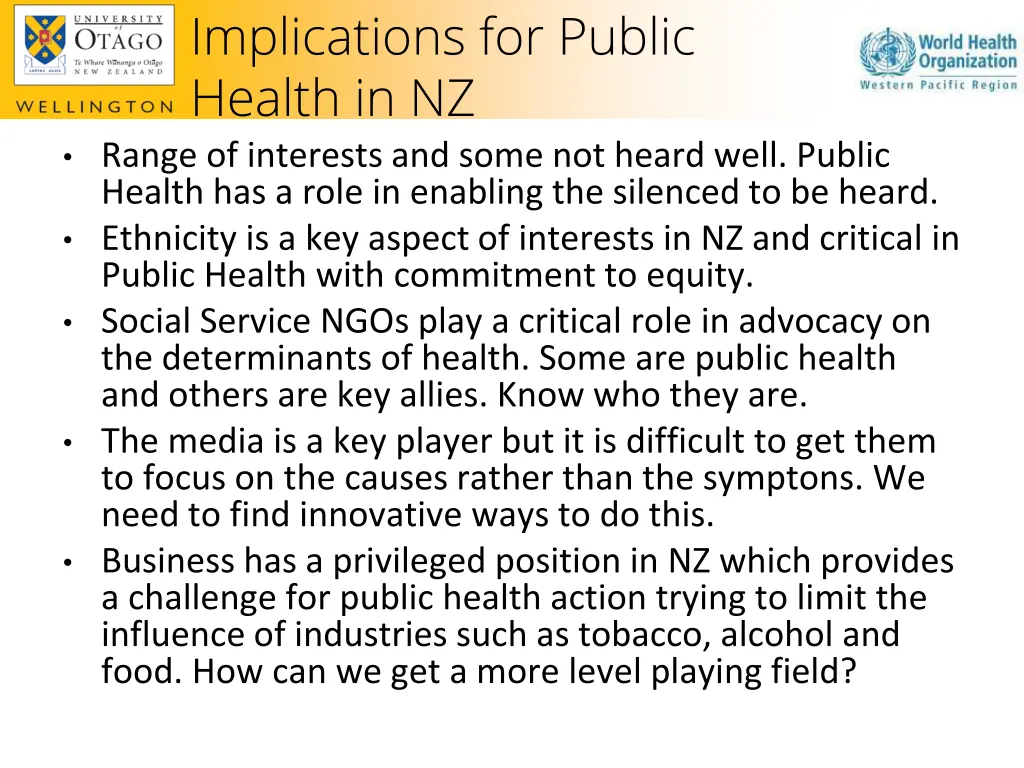 implications for public health in nz range