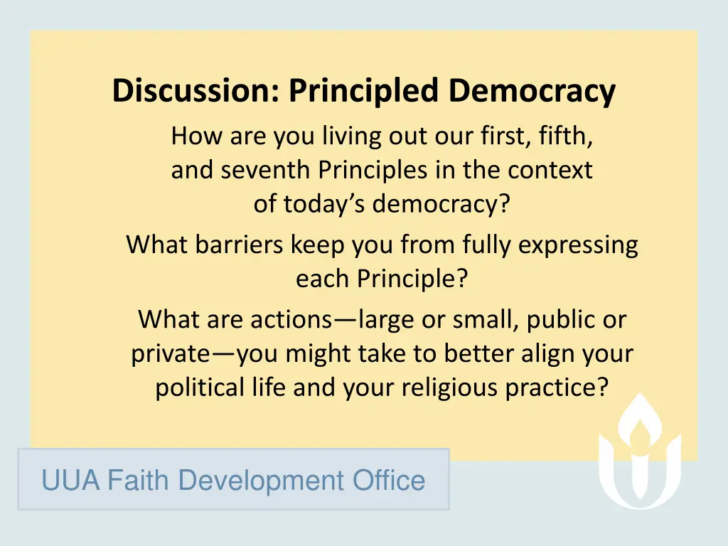 discussion principled democracy 1