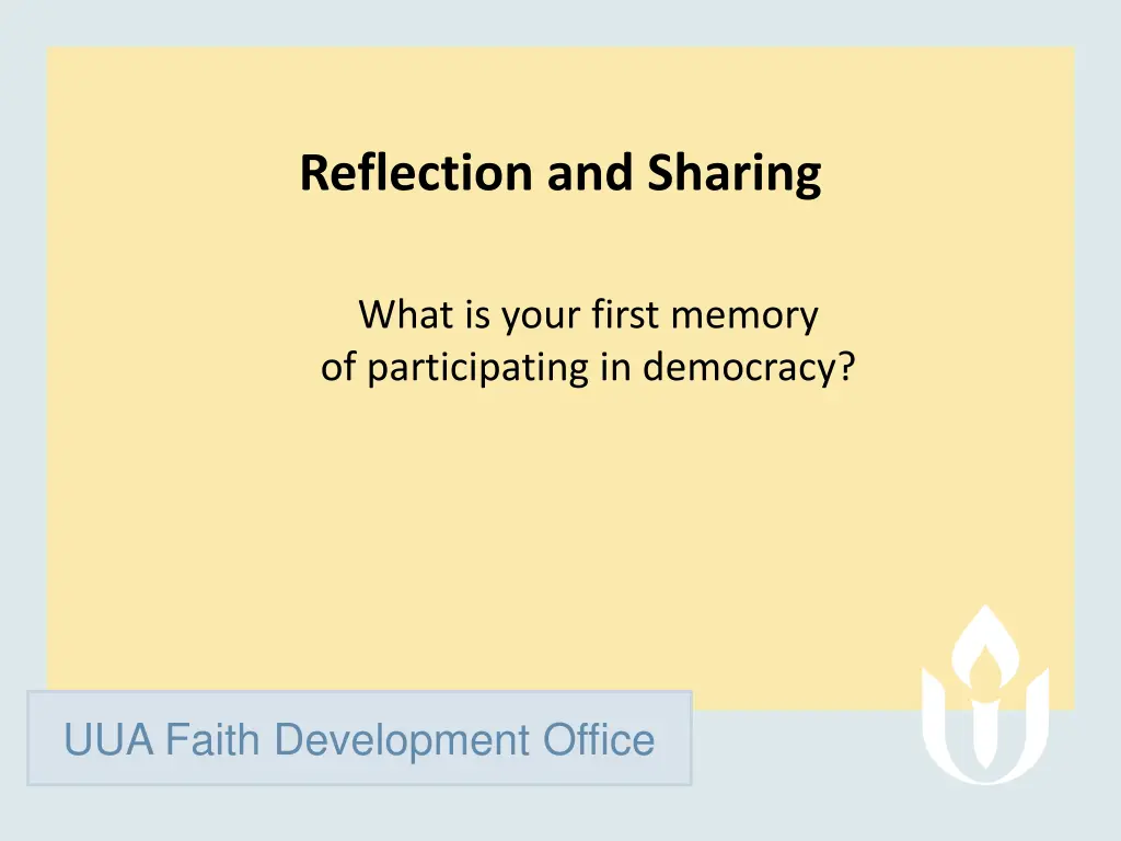 reflection and sharing 1